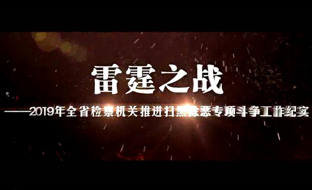 2019年全省檢察機關(guān)推進(jìn)掃黑除惡專項斗爭工作紀(jì)實